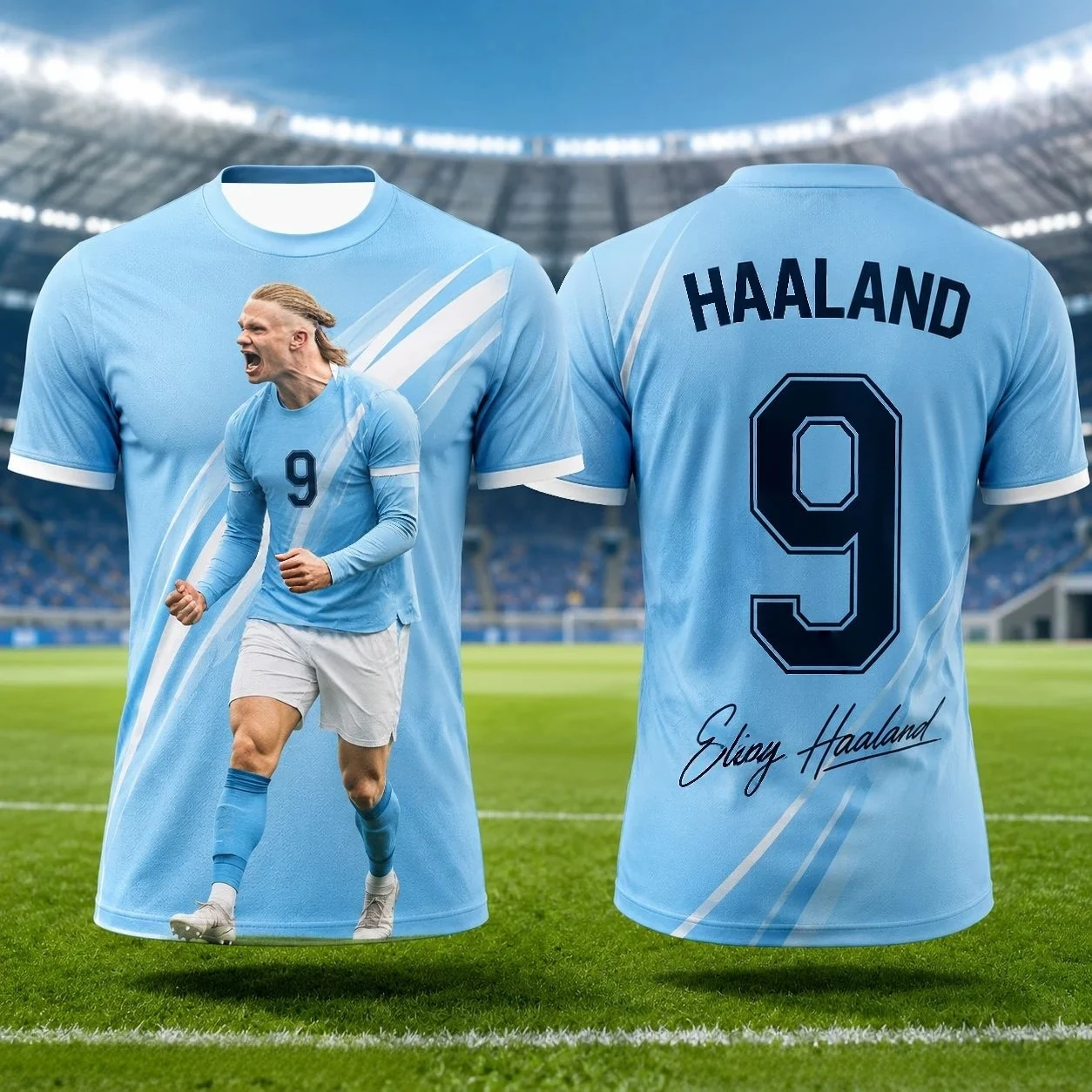 Haaland Commemorative 2026 Men Football Jersey Athletic Soccer Shirt for Fans Outdoor Practice Running and Sports Activities