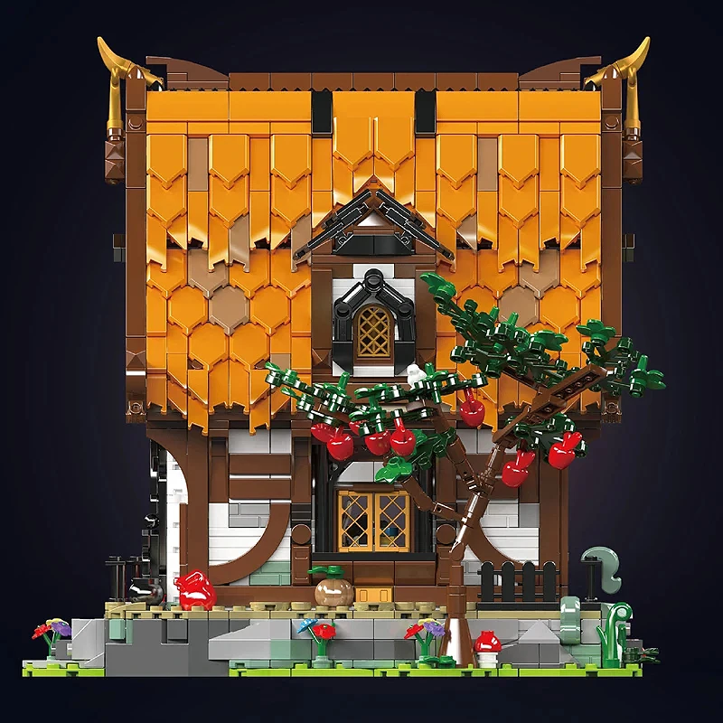 Schimmel Koning 16054 Collectible Houten Huis Model Bouwstenen Bureau Decor Set Bricks Montage Puzzel Speelgoed Kerstcadeau Voor Kid