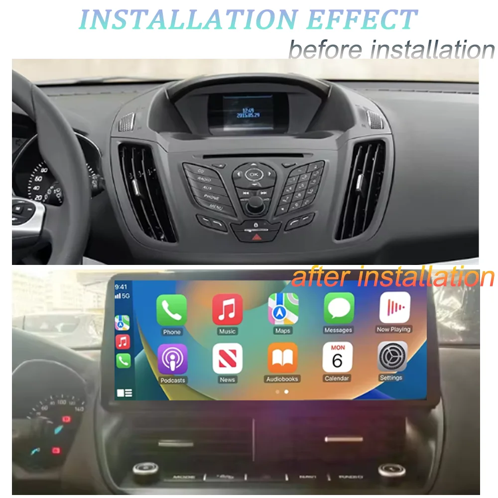 For Ford Kuga 2013-2018 12.3
