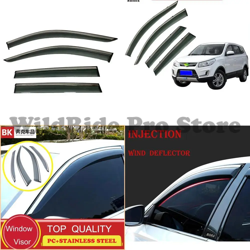 

1 set For Auto Accessories BAIC S3 Door Visors Window Visor Vent Deflectors Rain Shield