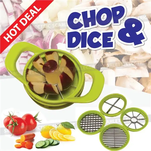 Chop & Dice, a new generation of fruit and vegetable Slicer