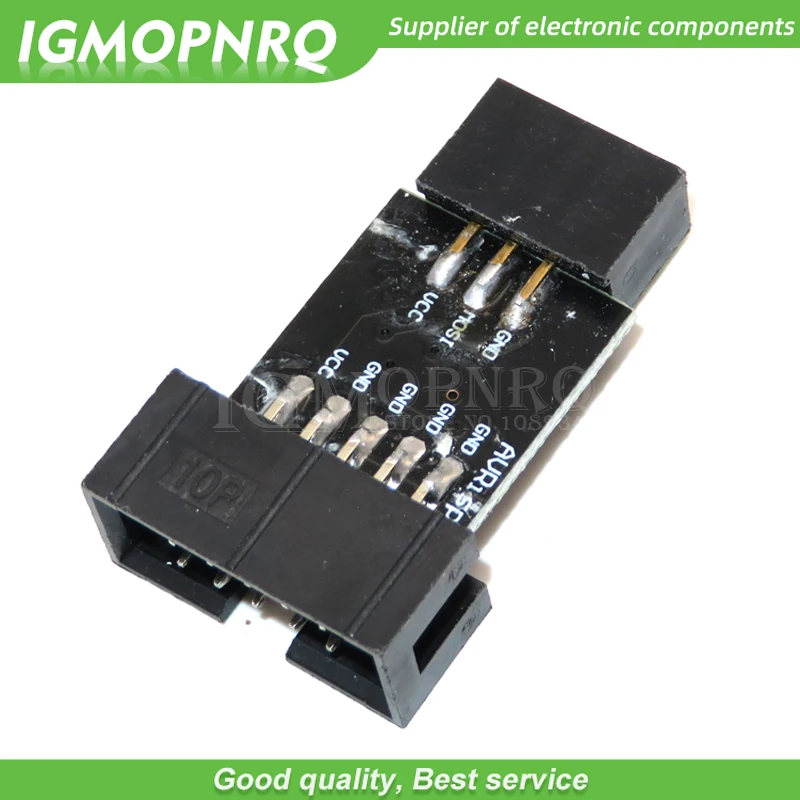 1pcs 10 Pin to 6 Pin Adapter Board for AVRISP MKII USBASP STK500 STK-500 High Quality 10PIN TO 6PIN