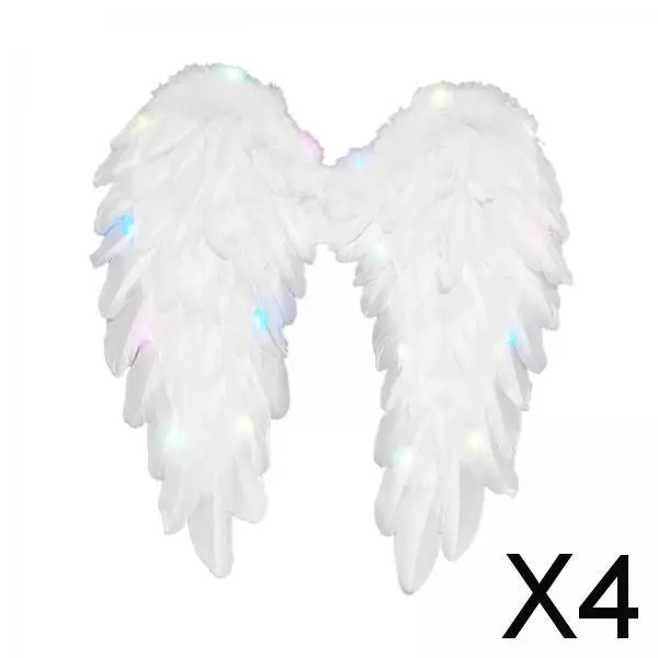 Soft Lightweight Angel Wings Folded Cosplay Fancy Dress Gift for Anniversary Birthday Wedding