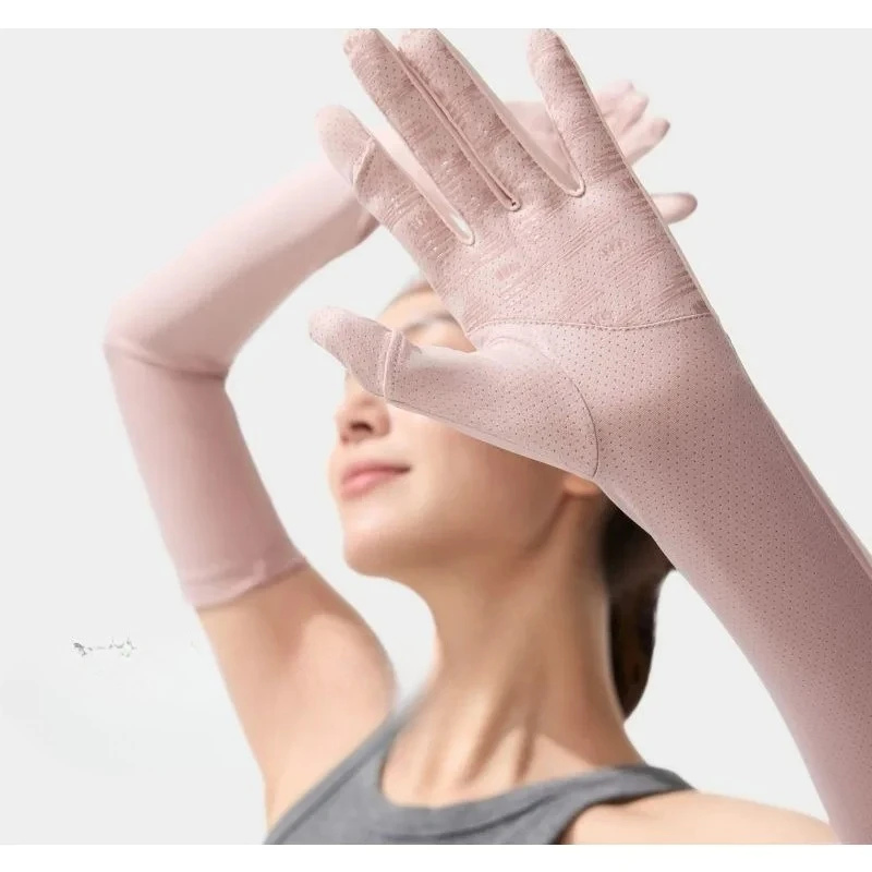 

Long sunscreen gloves, UV protection sleeves, breathable women's ice silk sleeves