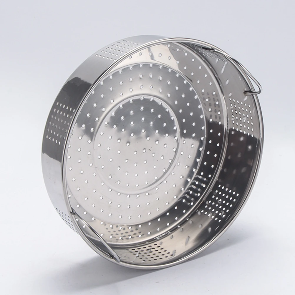

21 Cm Stainless Steel Steamer Food Basket Cooking Bun for Home Household Silver Cookware Steamed