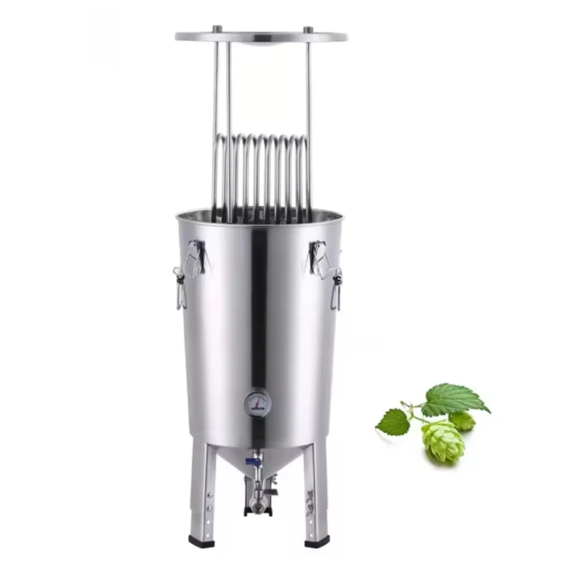 30L 60L Household Cone Beer Fermenter, Microbrewery 304 Stainless Steel Homemade Beer