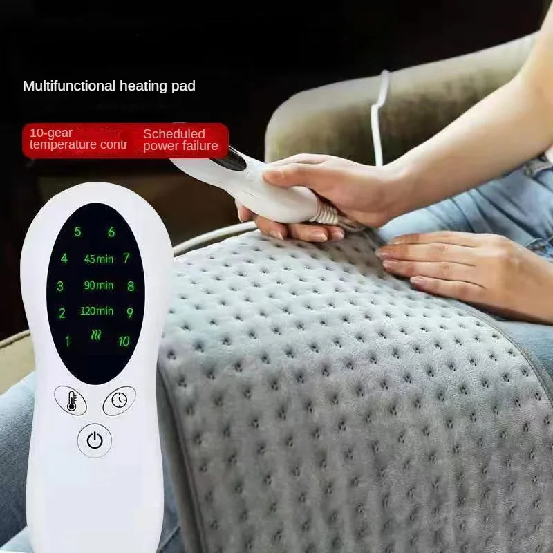 Electric Blanket Velvet Shoulder Neck Back Thermal Therapy Heating Pad Winter Spine Leg Abdomen Pain Relief Electric Blanket