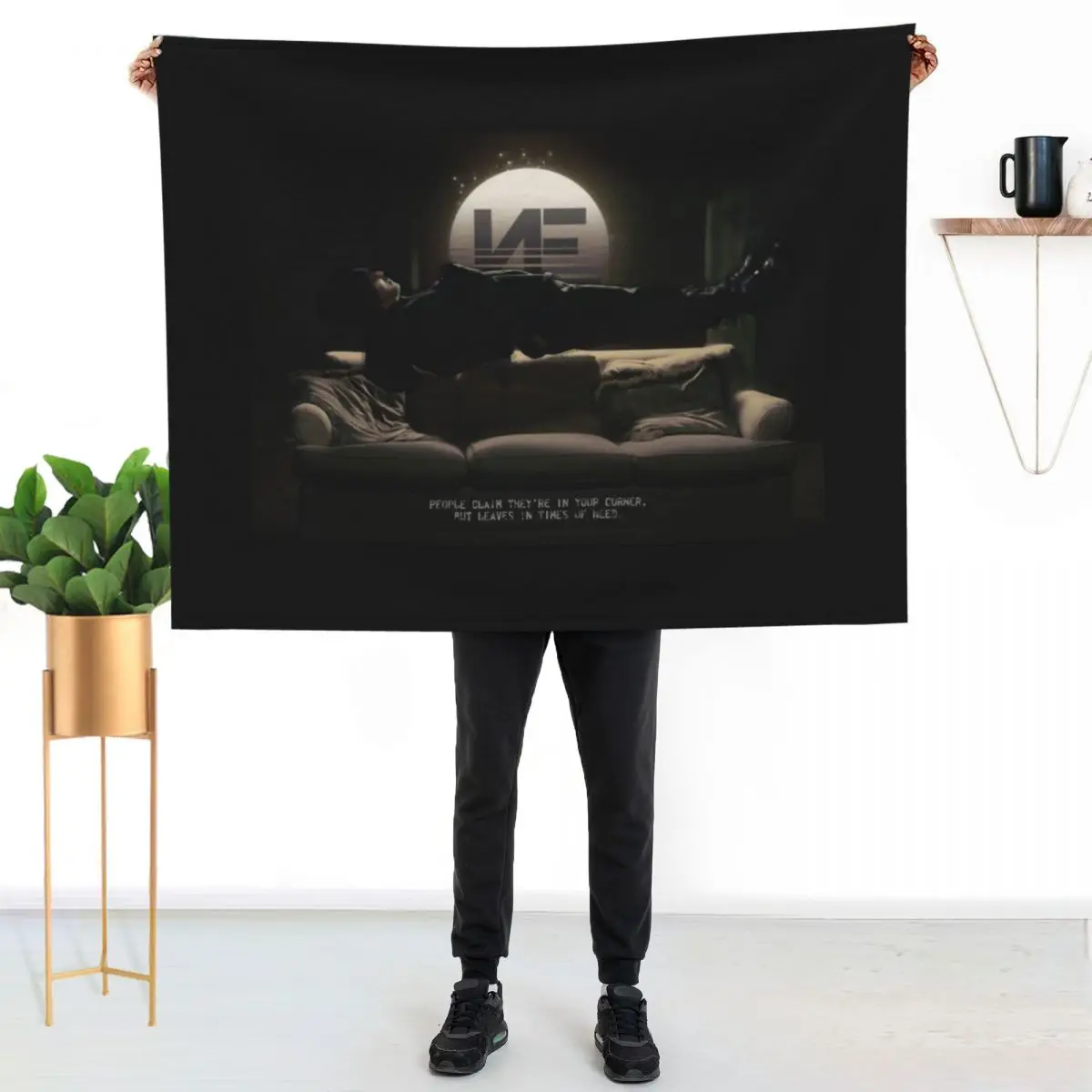 

NF Floating Throw Blanket Soft Breathable Blanket for Night Sleeping