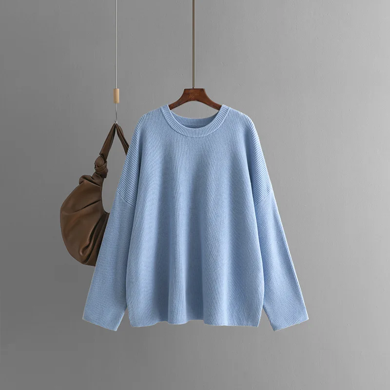 Novo outono inverno pulôveres de malha feminina o pescoço básico vintage casual oversized jumper grosso quente blusas para roupas femininas