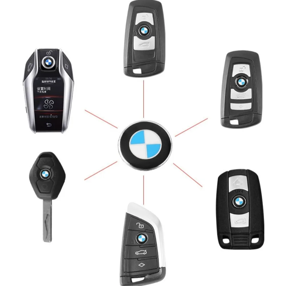 11/14mm per BMW Car Remote portachiavi Micro capitolo Radio Button Sticker Performance E46 muslimah E36 E93 E92 F34 F31 Z4 X7