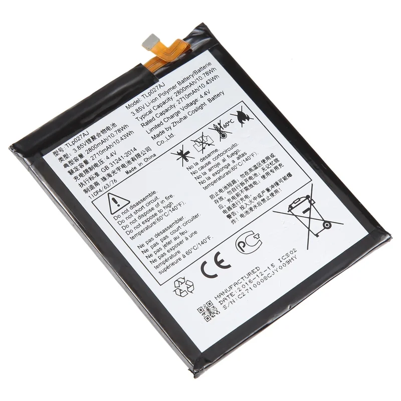 For Alcatel A5 LED OT5085 2800mAh Battery Replacement TLP027AJ