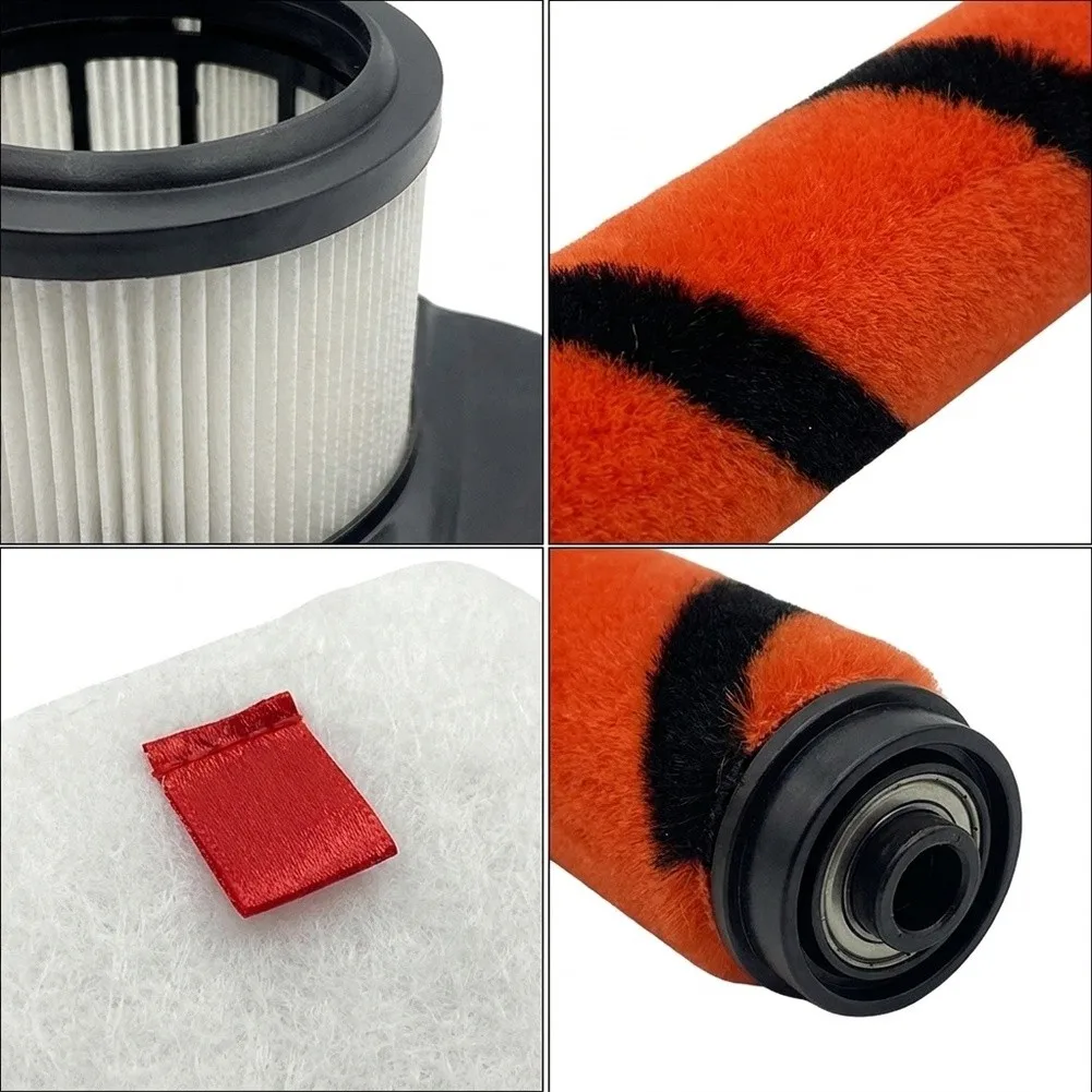 Replacement Filter Elements for Shark IZ300 IZ300UK IZ300UKT IZ320 Cordless Vacuum Cleaner with Filter Cotton and Roller Brush