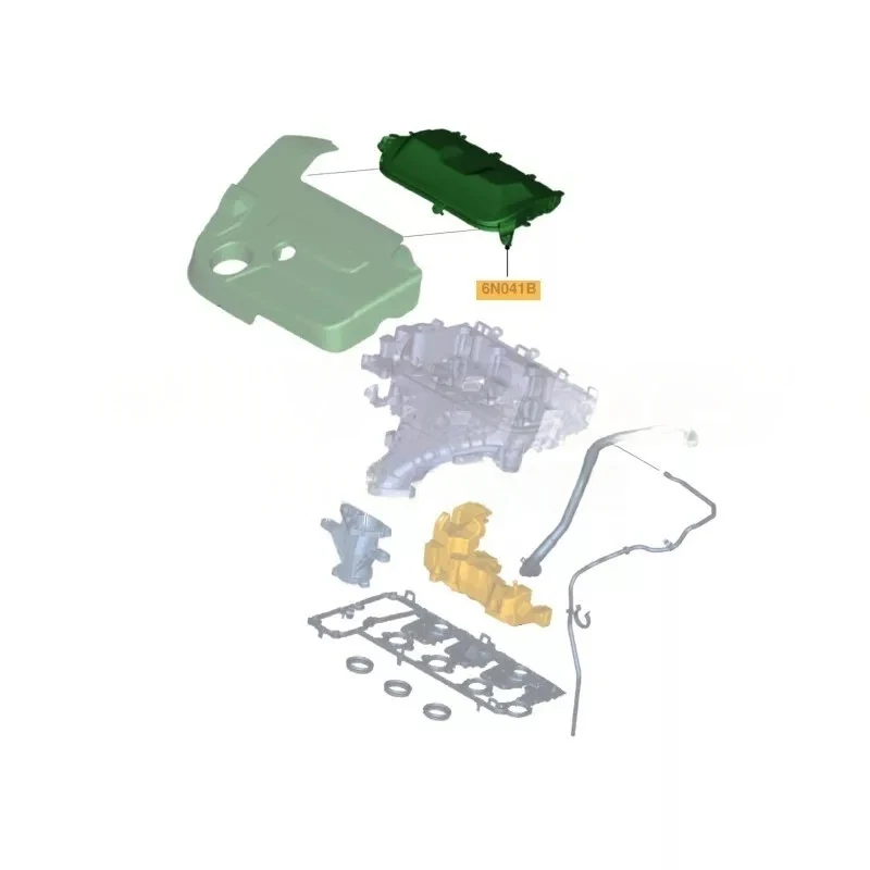 1 قطعة حاقن وقود السيارة واقية غطاء المحرك لوحة الكسوة لبيجو سيتروين فورد 2.0 الديزل 9682444080 1683664 1565.CQ #3