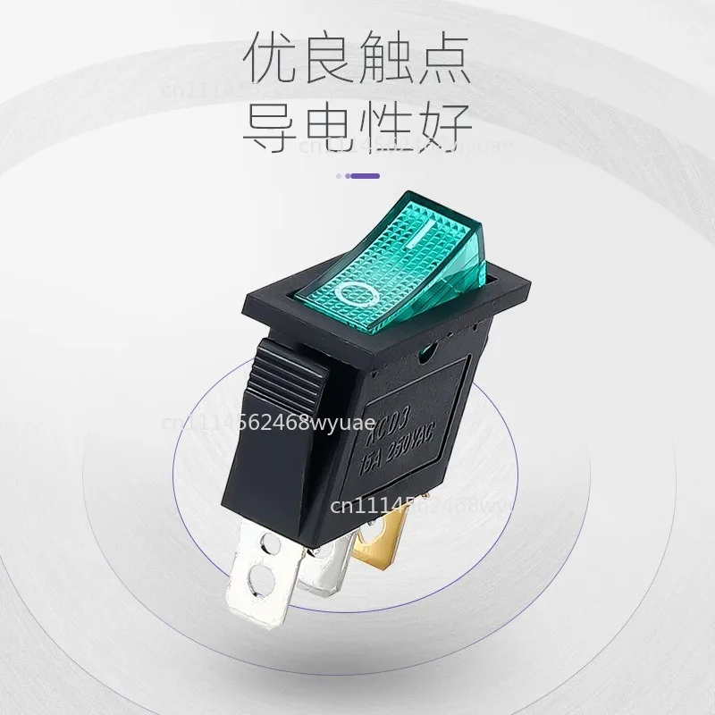 1PCS/KCD3/Rocker/Switch/ON-OFF/ON-OFF-ON/2/Position/3Pins/Electrical/equipment/With/Light/Power/Switch/16A/250V///20A/125V/AC