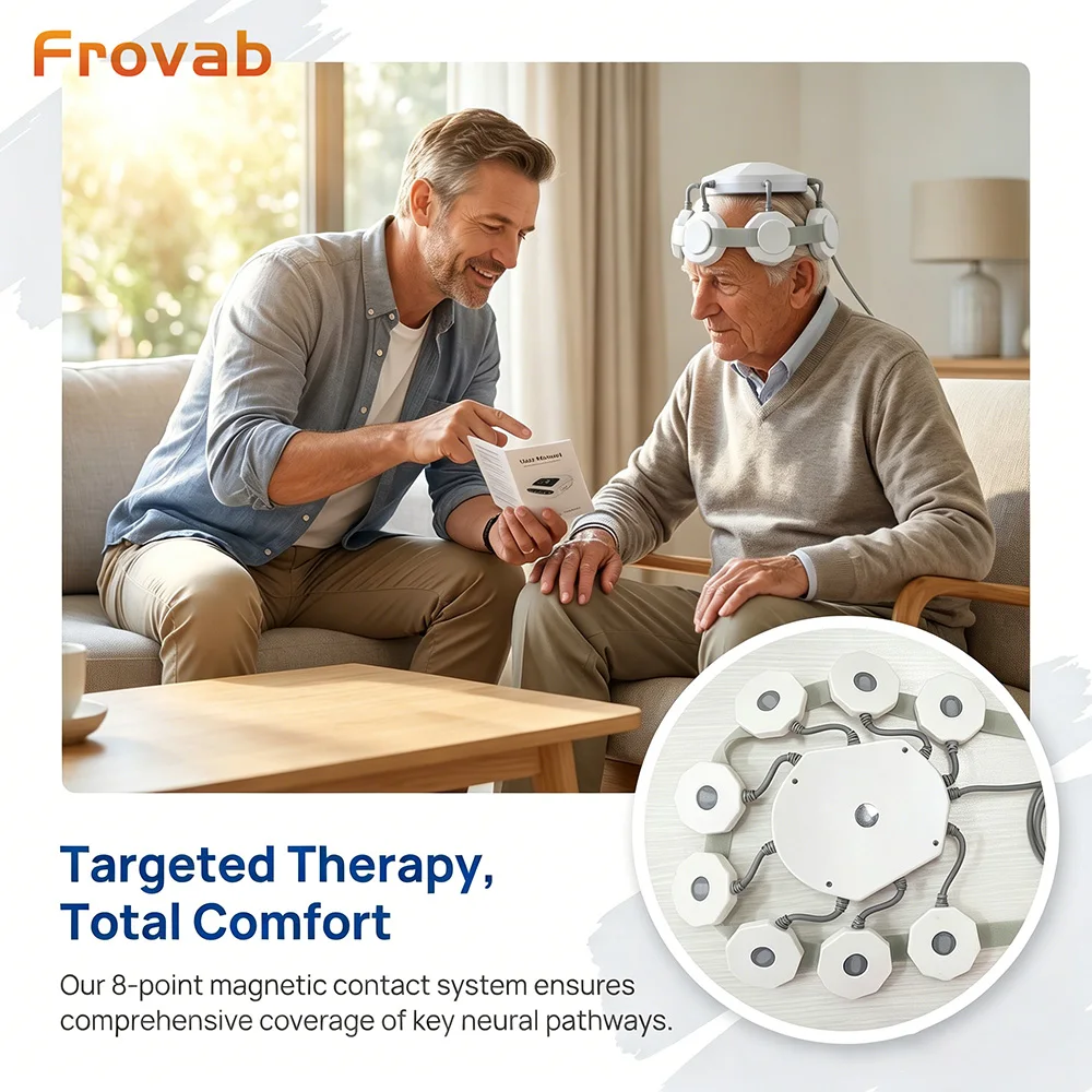 Repetitive Transcranial Magnetic Stimulation rTMS Device Home Clinical Non Invasive Brain Neuromodulation for Parkinson Disease