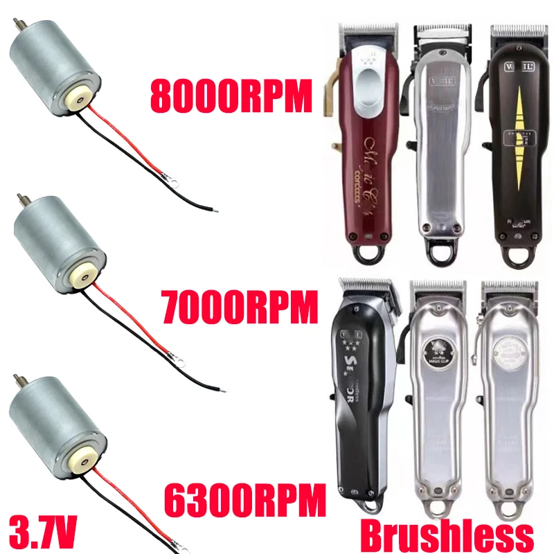 8000RPM 3.7V Brushless Powerful Motor for Men's Professional Hair Clipper Wahl 8148/8591/8504/1919/8509 Trimmer Accessories