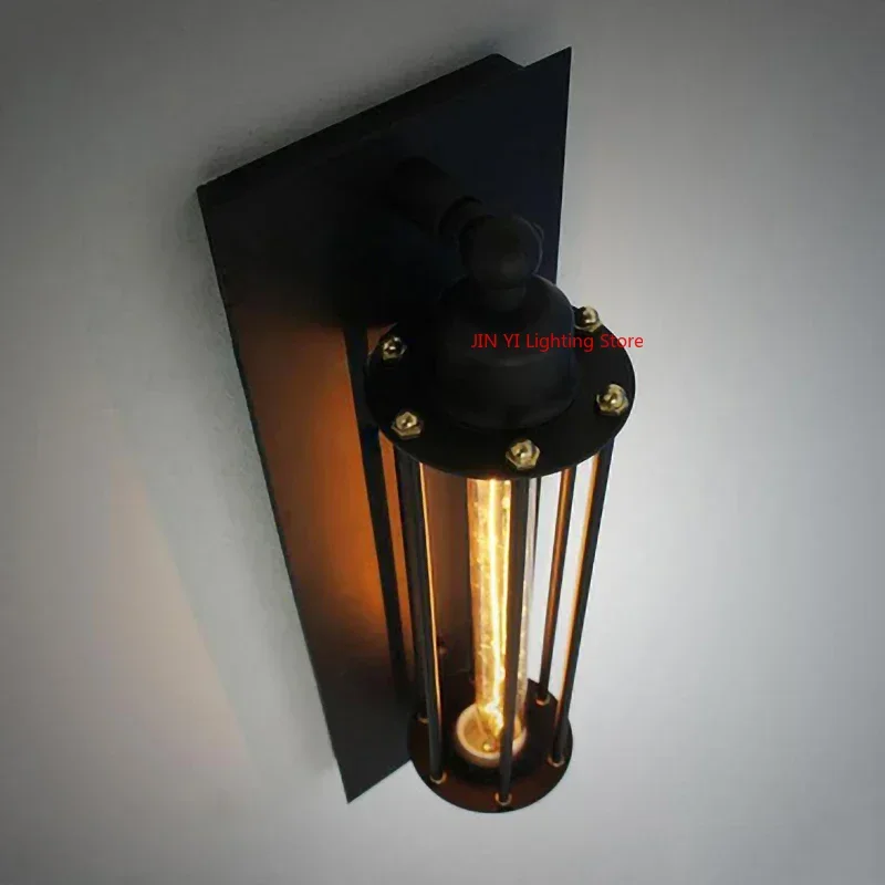 Industrial Style Retro Wall Lamp for Restaurant Loft  Light  Bedside Room Decor Indoor Led Lighting with Light Bulb Warm Light
