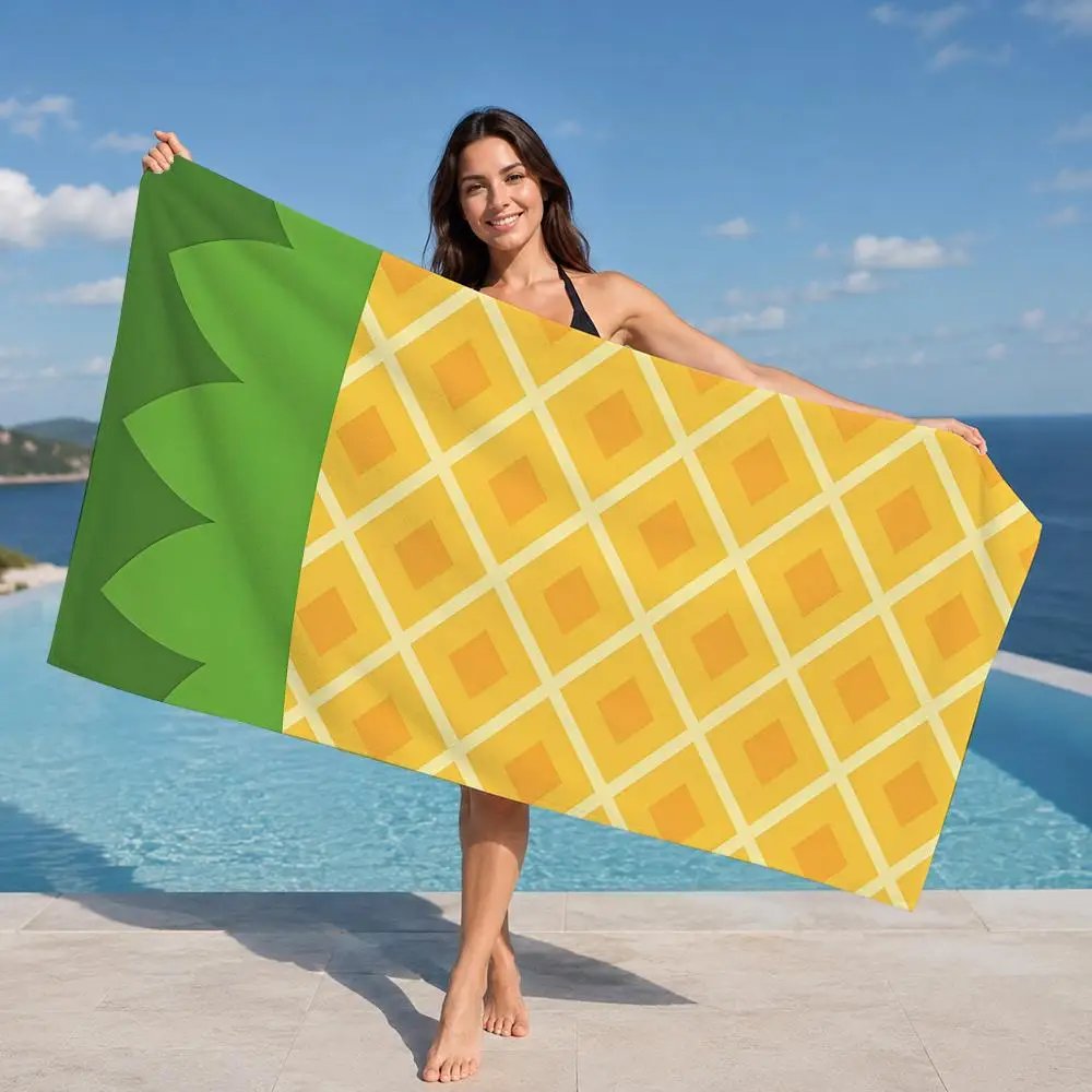 Fruit cute Towel ultra-fine fiber quick drying absorbent towel, beach swimming vacation beach towel