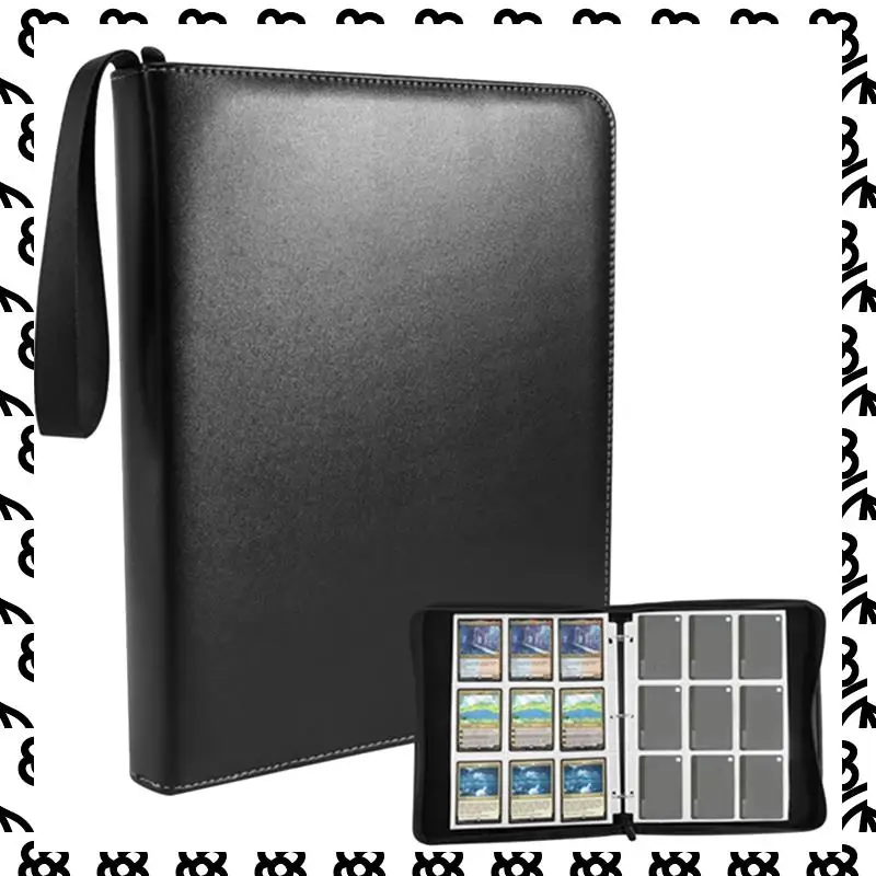 

A07I Trading Card Binder 9 Pocket.Holds 900 Sports, TCG, MTG, Game, Credit, Coupon, Gift And Business Cards. Card Collection