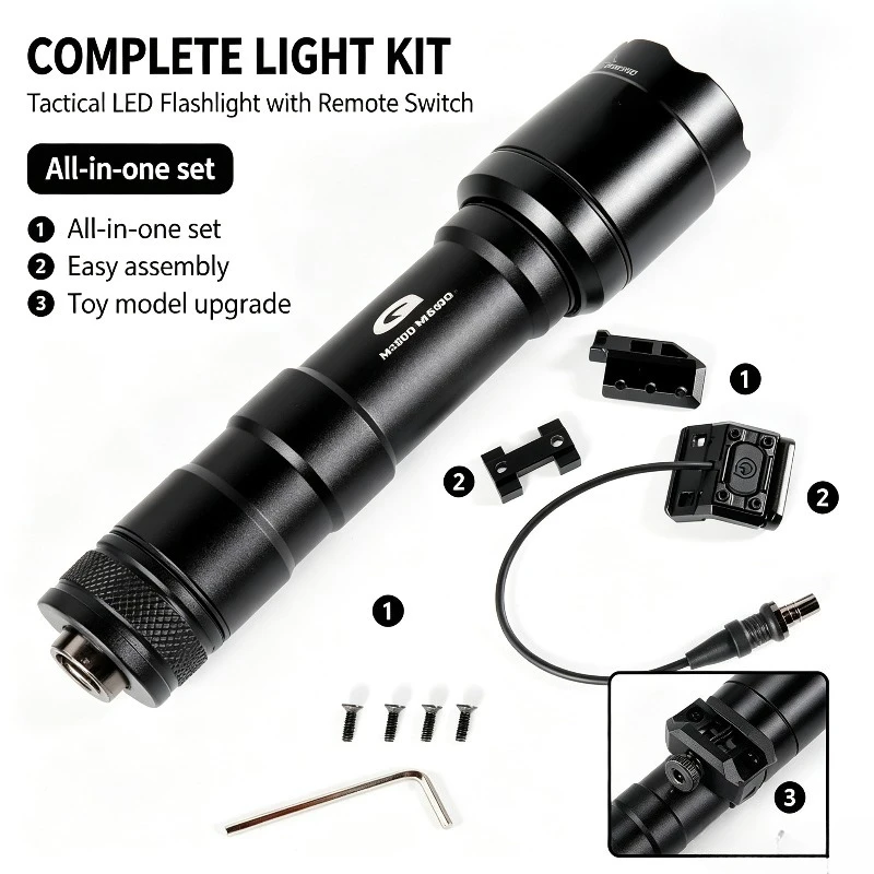 Side Offset Holder Assembly Kit Remote Pressure Trigger M300‑M600 Toy LED Lighting Fitting