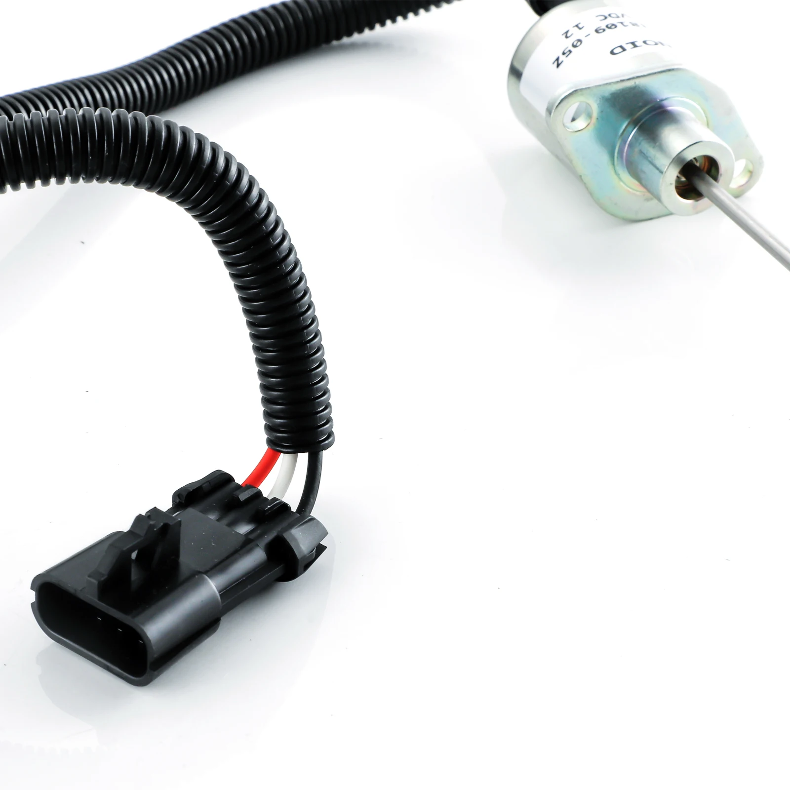 1503ES-12A5SUC9SCC28 12 فولت الوقود اغلاق الملف اللولبي 25-38109-05Z ل كوبوتا V2203DI الناقل Vvector 1800 وقف الملف اللولبي #4