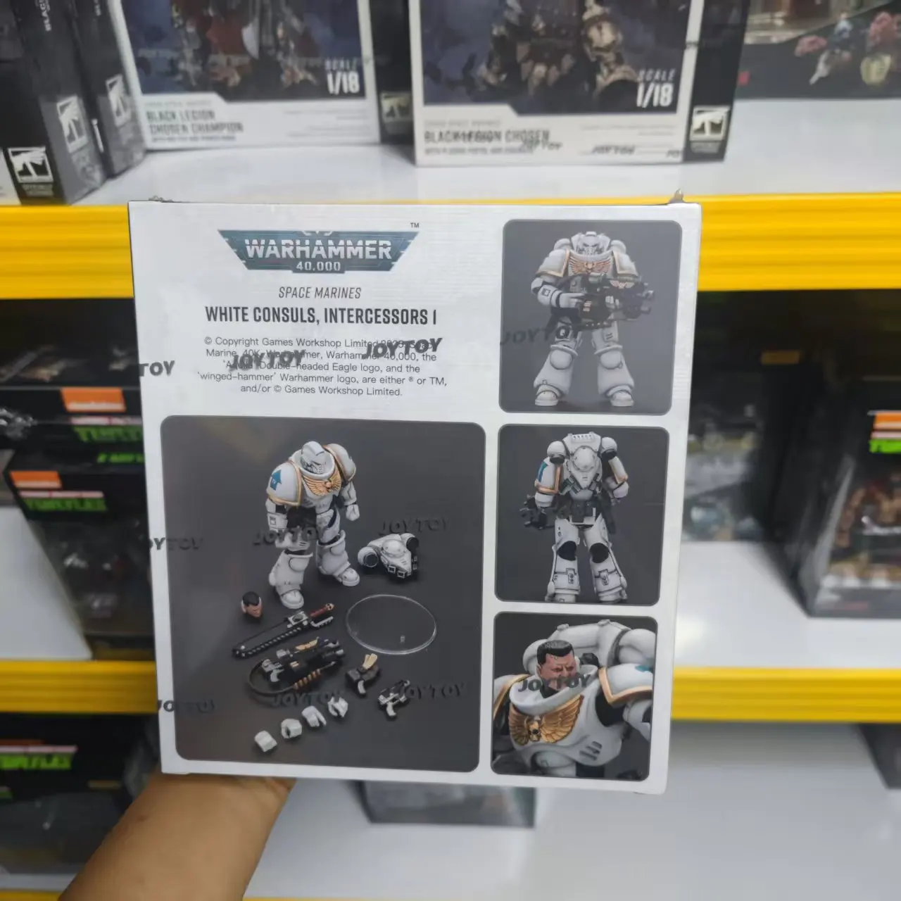 

【JOYTOY】Warhammer 40K Space Marines White Consuls Intercessors1 1/18 Фигурка Модель