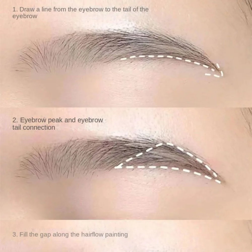 Waterproof Eyebrow Pencil Applicator Brow Pomade Longlasting 3D Eyebrow Cream Natural Wild Eyebrow Gel Tint Eye Makeup