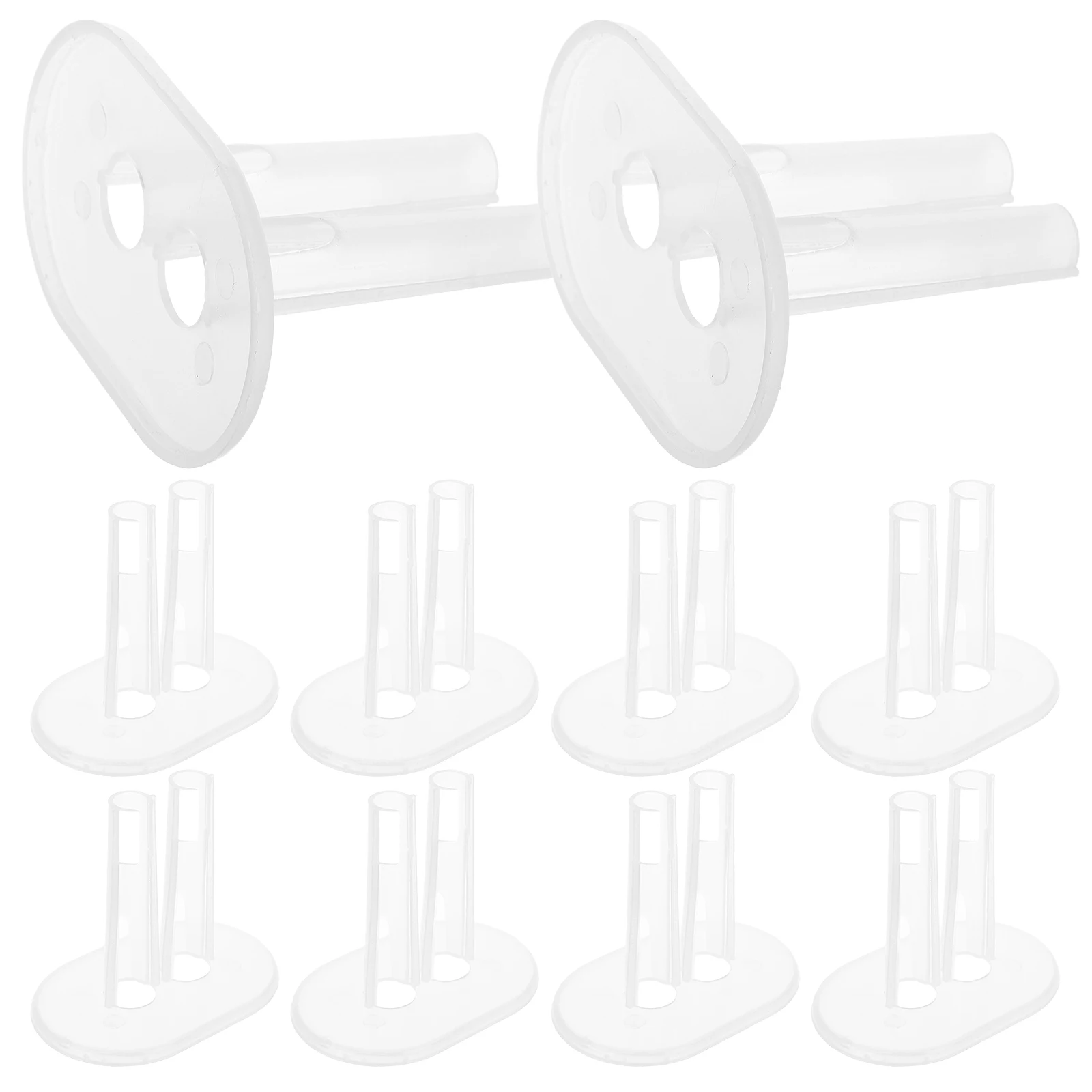 

10 Pcs Standing Puppet Figurine Creative Showcase for Display Stands Plastic-action-figure Base Supports