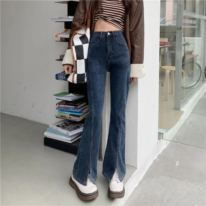 

Women's Leg 2023 Loose Skinny Summer High Waist Denim Pants Korean Fashion Pantalon Women Clothing Pants Baggy Jeans