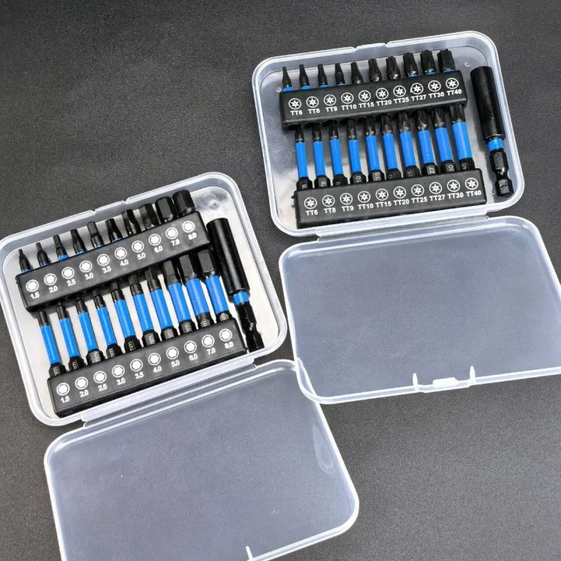 10/21PCS Impact Star Drill Bit Set Hex Head Shank Magnetic Screw Driver Screwdriver Bits Wrench S2 Electric Drill Tools