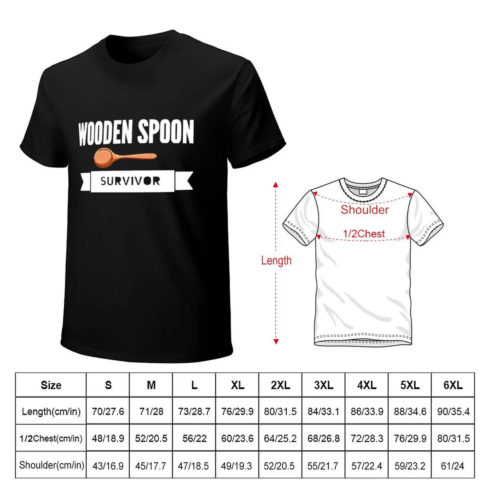 Wooden Spoon Survivor- Italian mother , Father Gift, Old School T-Shirt Plus Size Solid Color T-Shirt