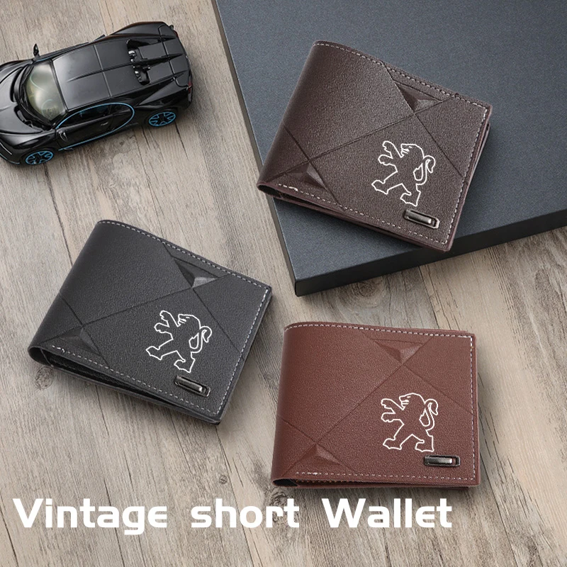 جديد محفظة رجالية محمولة متعددة فتحات بطاقة الائتمان محفظة بطاقات تخزين اكسسوارات لبيجو 208 3008 4008 308 2008 207 107 #4