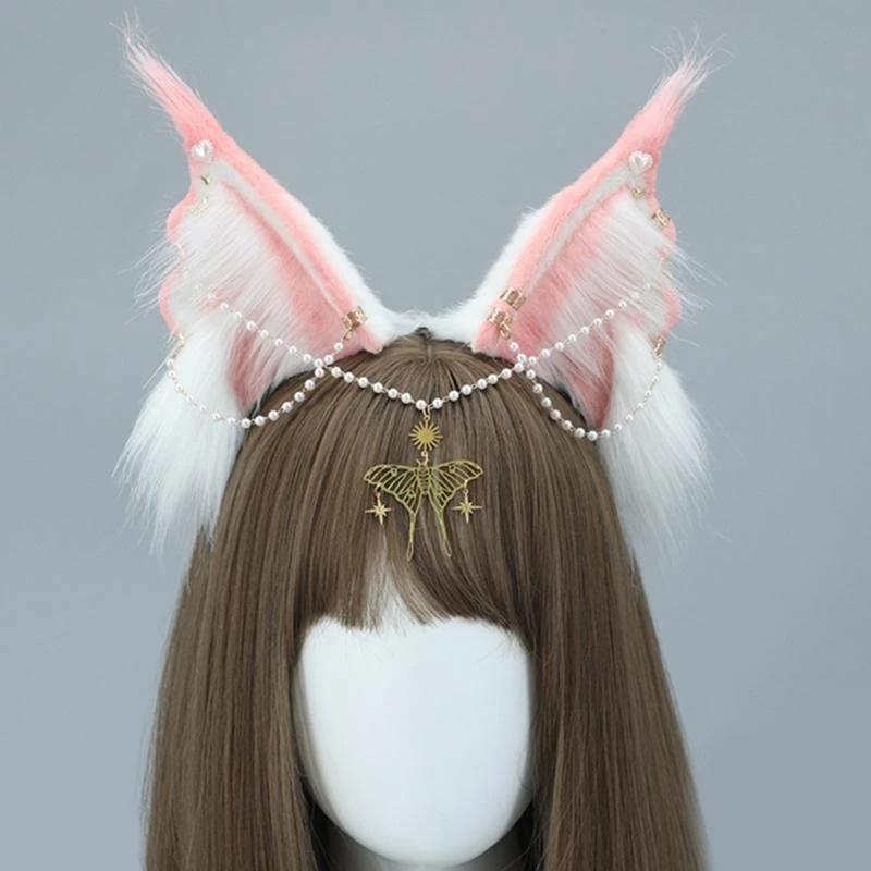 Fénits cosplay bandeau fausse oreille mignon confortable pour les vacances du festival des enfants des adultes