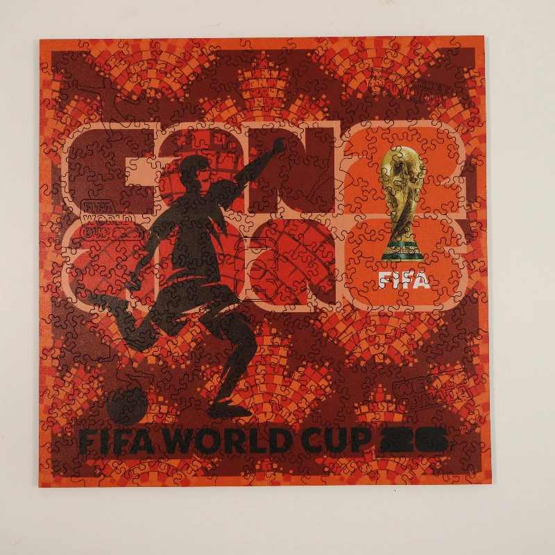 

Высококачественный деревянный пазл: Чемпионат мира по футболу FIFA 2026 в Канаде – коллекционный подарок для болельщиков, для взрослых и детей