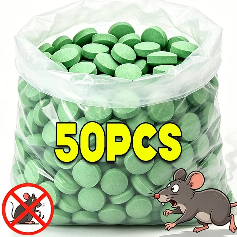 50/5PCS Pastiglie repellenti per roditori con olio di menta, trappole per topi, ratti, blatte, strumenti naturali per il controllo degli insetti, pillole repellenti per topi 2028