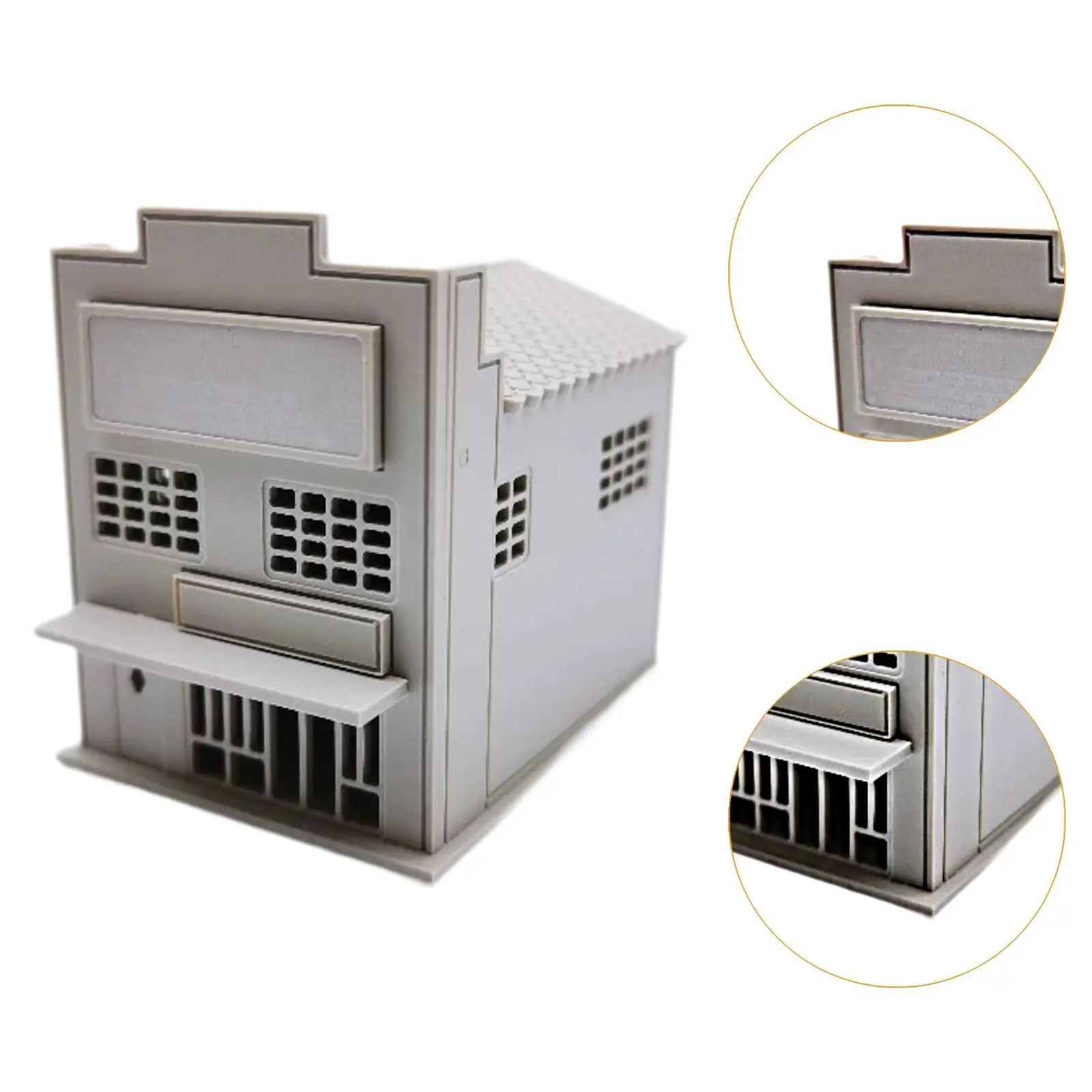 Modèle de construction japonais 1:64 - scène architecturale, modèle de disposition ferroviaire