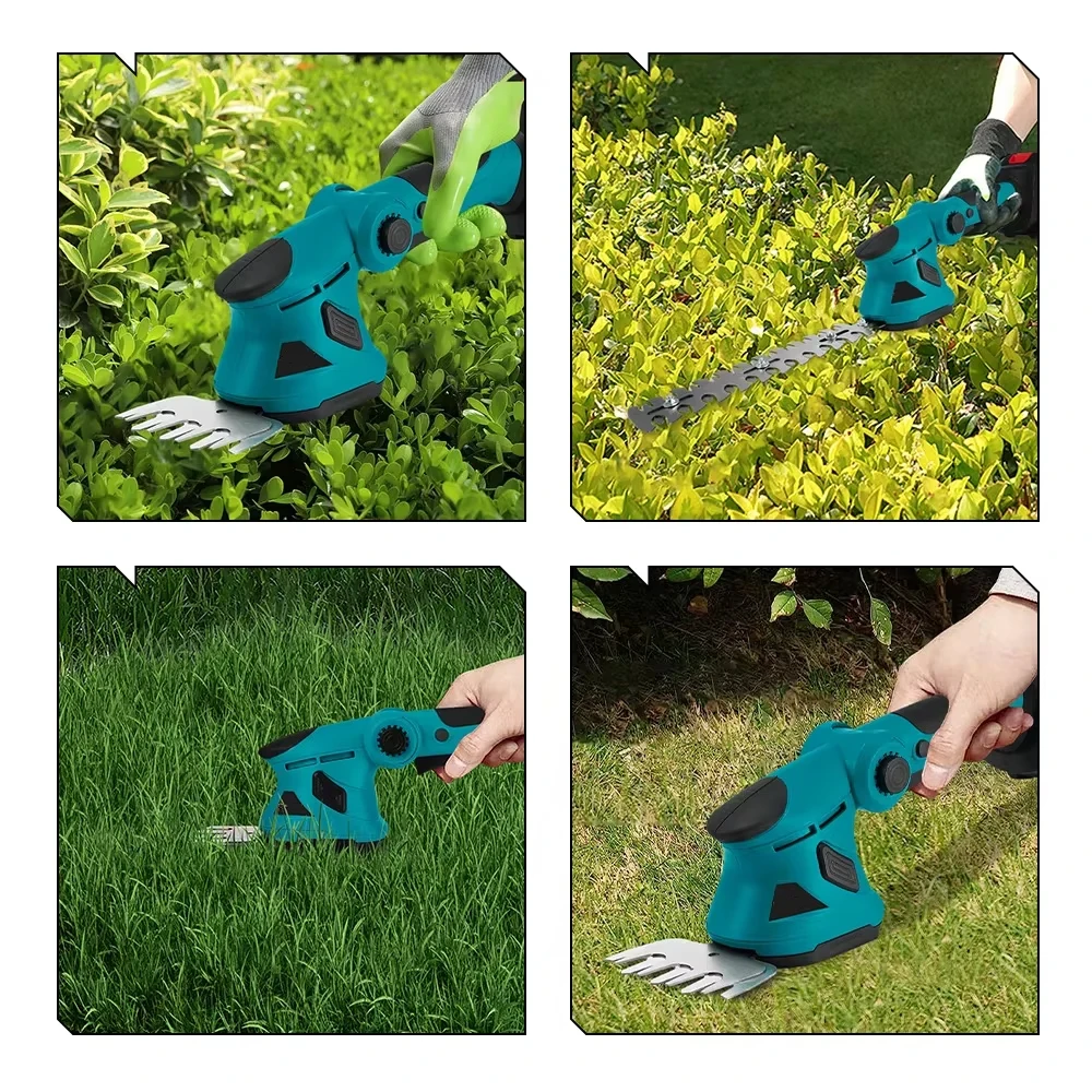 Cortasetos eléctrico inalámbrico de 18V para batería Mak, cabezal ajustable de 20000 RPM, cuchillas SK5, cortacésped de jardín, herramientas de corte de arbustos