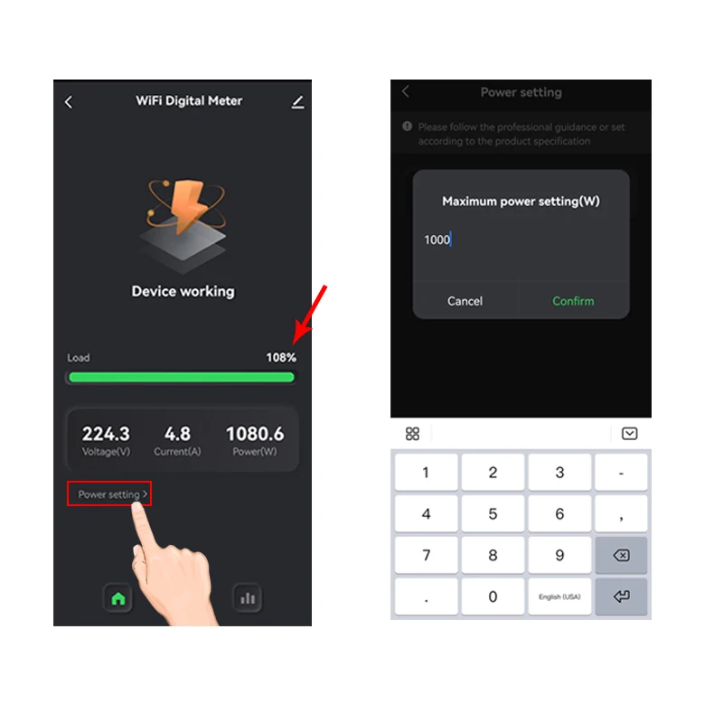 Tuya Smart Life WiFi Energy Meter 80A Bidirectional 2 Channel with Clamp App Monitor Solar Export and Import Power AC100V/240V