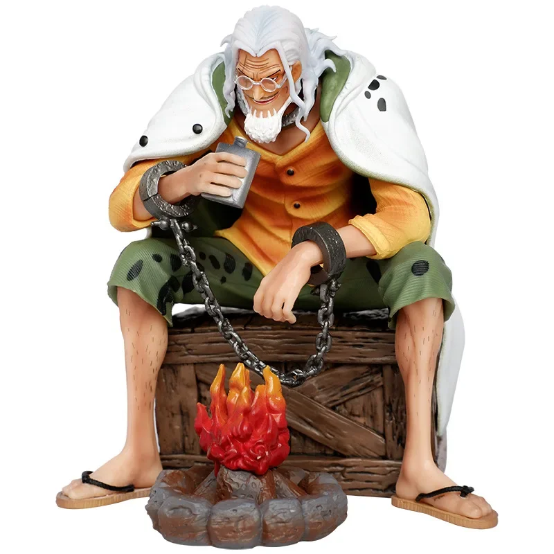 อะนิเมะOne PieceรูปHades King Silvers Rayleigh Figurine 15ซม.GK Pvcตัวเลขการกระทํารูปปั้นคอลเลกชันรุ่นของเล่นของขวัญ