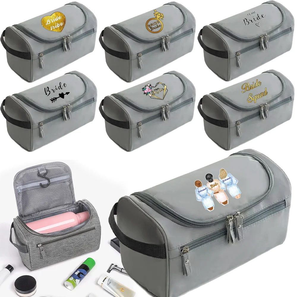 Wash Pouch Luxurious Portable High Quality Storage Pack Bride Printing Series Essential for Reusable Travel Shower Bag