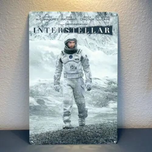 Interstellar Scifi Movie Metal Poster Tin Sign - 20x30cm Collectable Plate