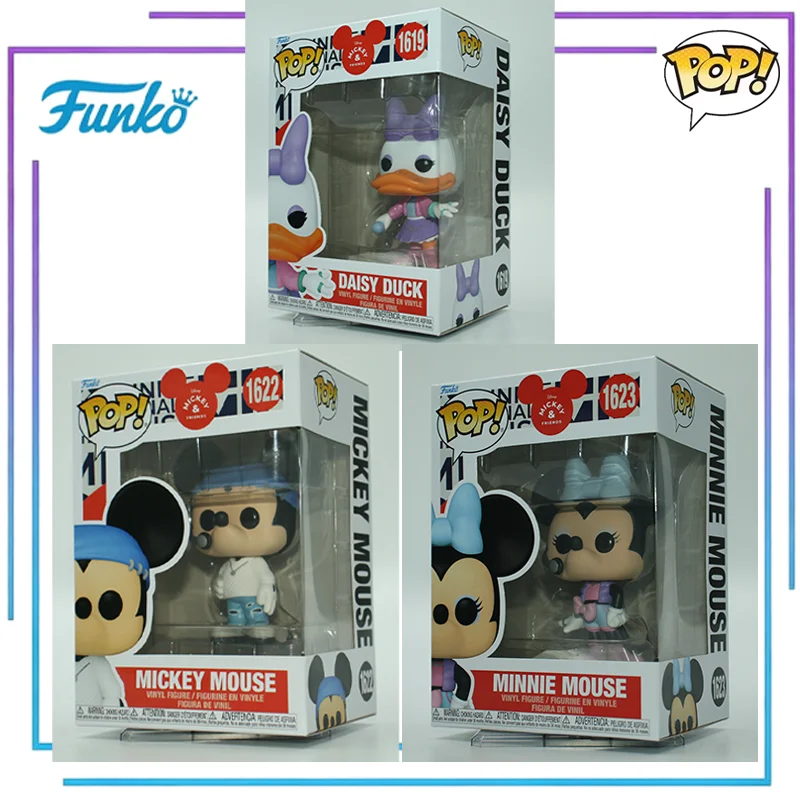 

Funko POP Disney Mickey Mouse Clubhouse Characters Mickey Minnie Mouse Daisy Duck Vinyl Figure Decorative Collectible Toy Gift