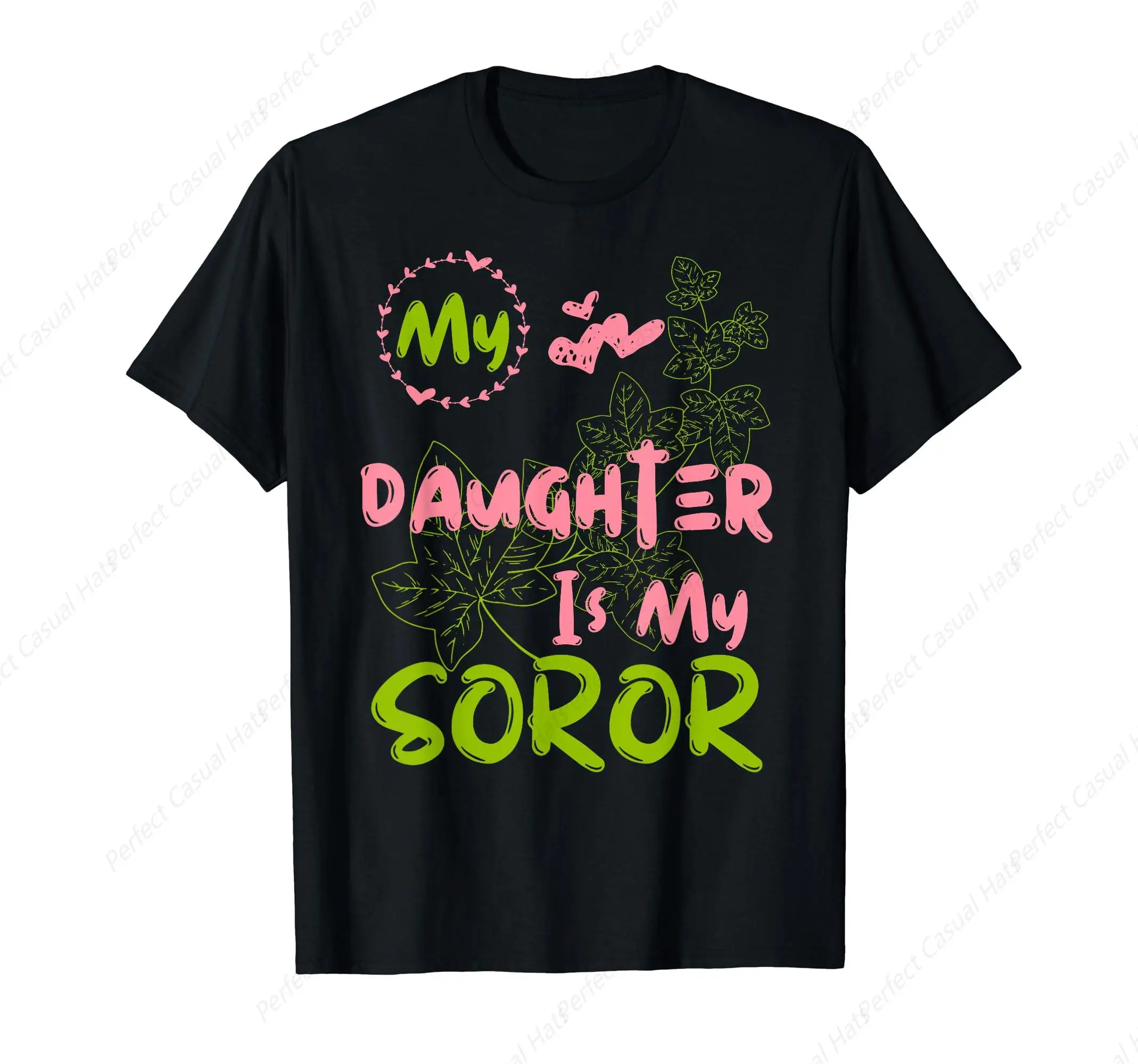 Vintage Alpha Legacy My Daughter Is My Soror First Black Sorority Printing T-Shirt Men Cotton Tee Outdoor Sport Shirt