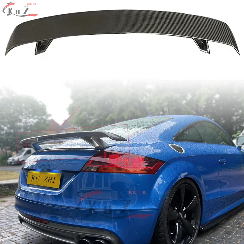 Suitable For Audi 2007-2024 TT TTS TTRS MK2 MK3 Rear Spoiler The Is Made Of 100% High-Quality Carbon Fiber Material