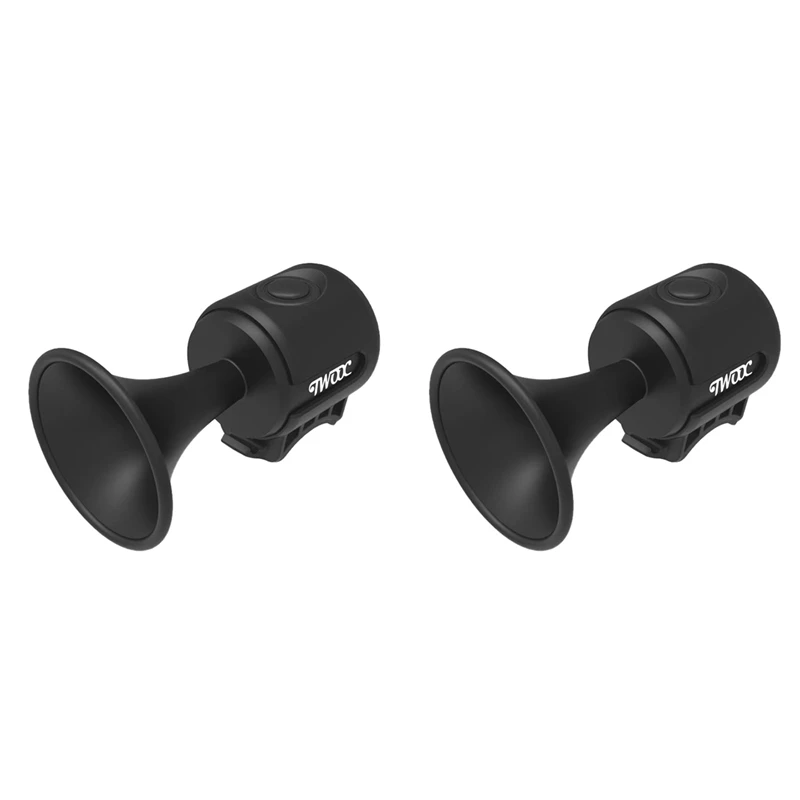 

2X TWOOC Bicycle Electric Horn Children's Scooter High Decibel Riding Equipment Plastic Light Electric Bell Horn