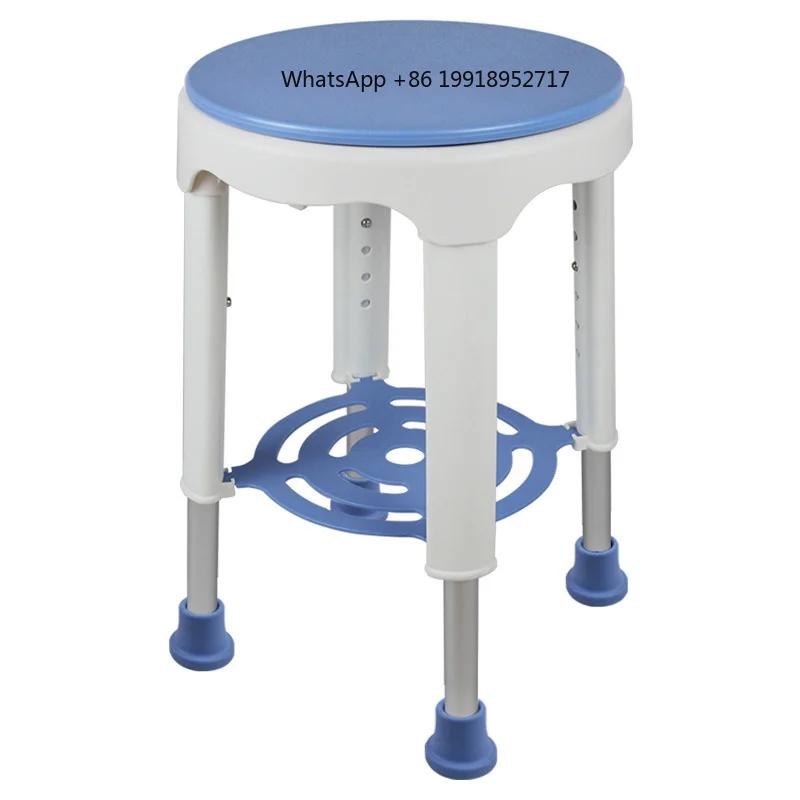 Rotatable Stool Anti-slip Bath Chair 6 Gears Height Adjustable Bath Tub Shower Chair Seat For Pregnant Woman Elderly