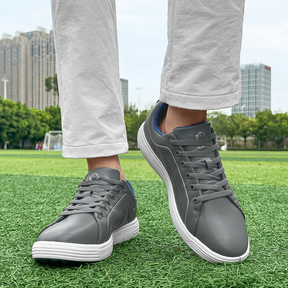 Chaussures de golf imperméables pour hommes, jogging, baskets de golf, golf de luxe, repose-pieds