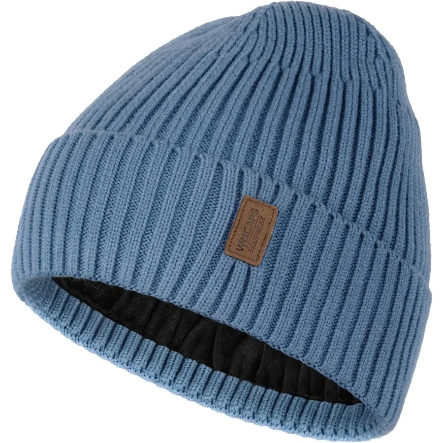 

Wmcaps Warm Beanie for Men Women Fleece Lined Beanie Warm Winter Caps Unisex Fashion Knit Cuffed Cap