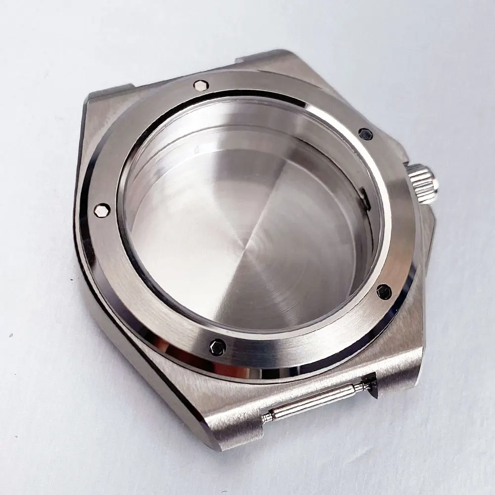 Tandorio New Mod 40mm 100m Waterproof Sapphire Glass Watch Case Fit for NH35 NH36 ETA2824 PT5000 Movement Watch Parts