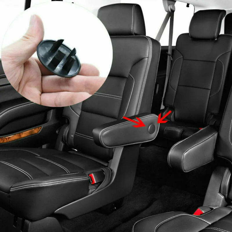 

2PCS Armrest Rest Cover For Chevy For ESV Direct Fit Plastic Black Automobiles Accessories Auto Fastener